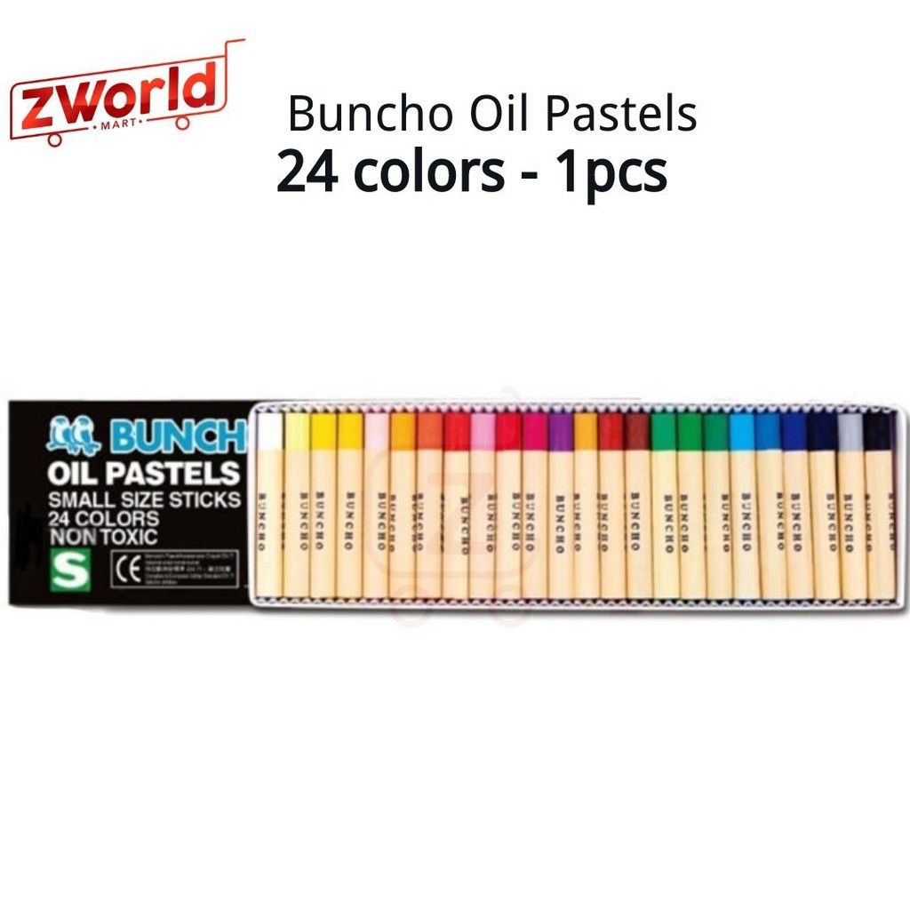 Buncho Oil Pastels / Crayon color / 12 / 16 / 24 / 36 / 48 Color ...