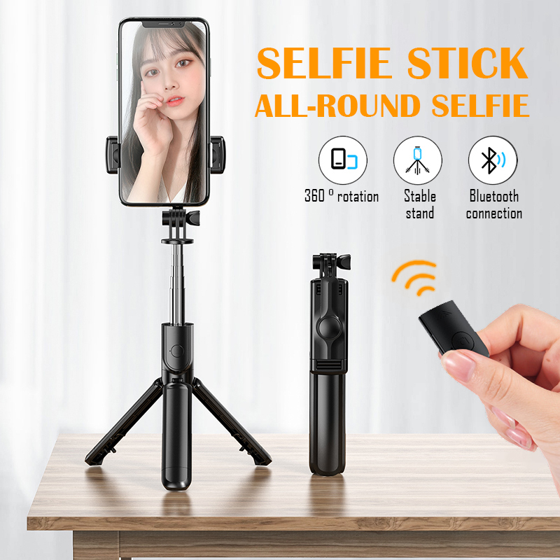 In StockSelfie Stick With Light Selfie Stick Monopod Tripod Remote Adjustable Height Portable