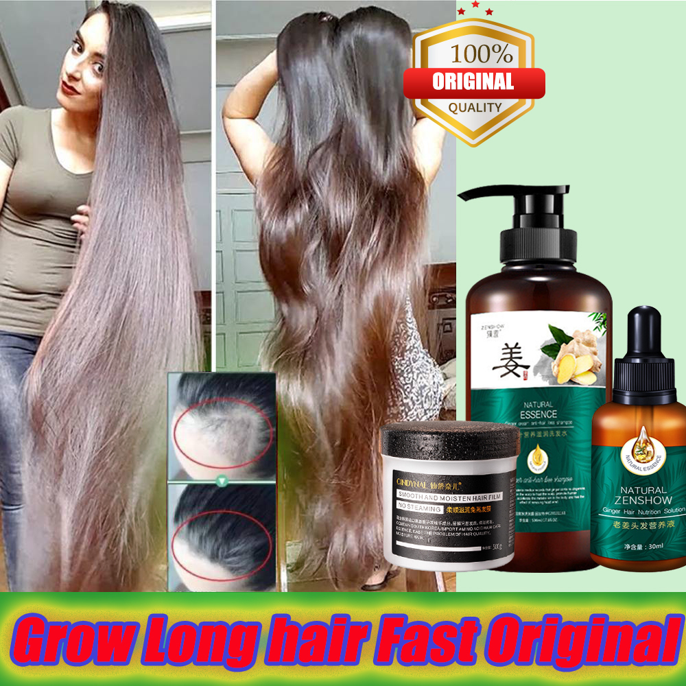 Hair Growth Essence Oil Anti-Dandruff Shampoo Hair Tonic Growth Ginger ...