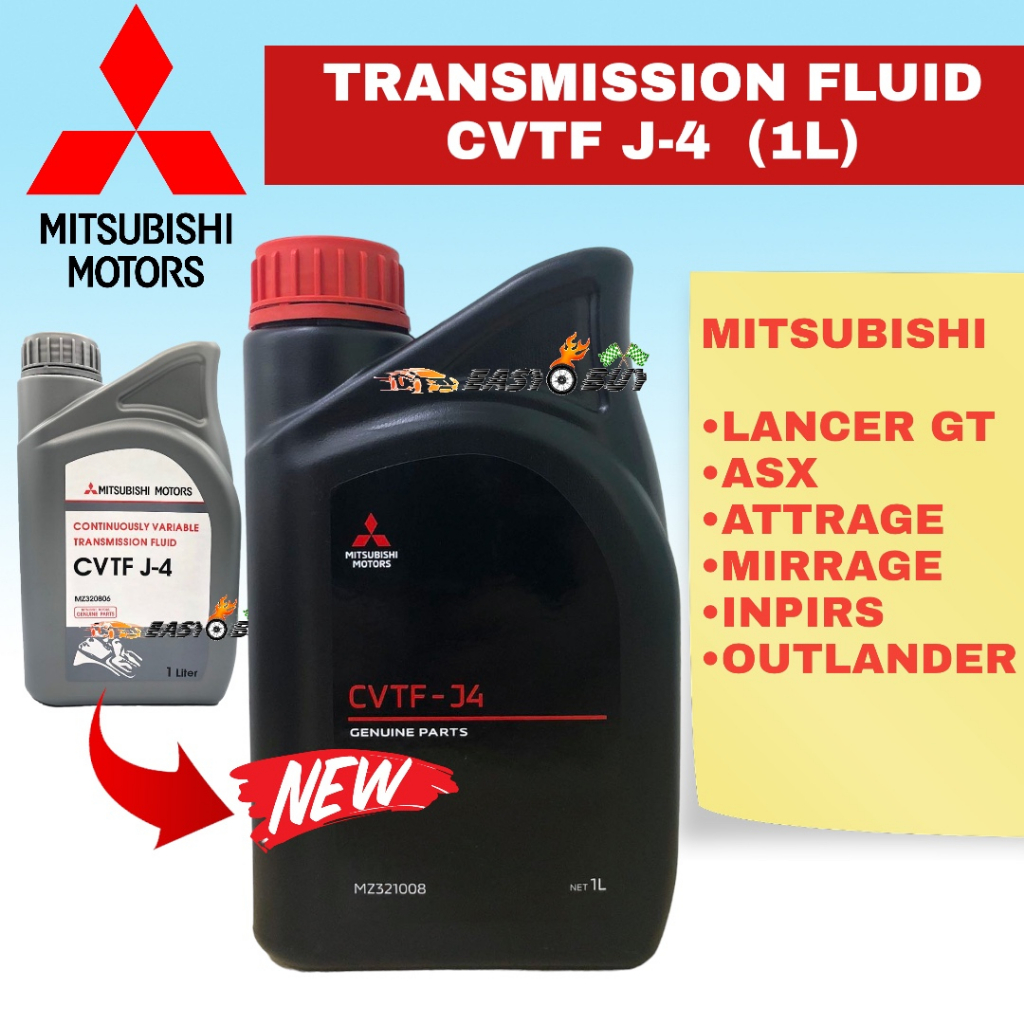 (100% ORIGINAL) Mitsubishi ATF CVT J4 J-4 Auto Transmission Fluid (1L ...