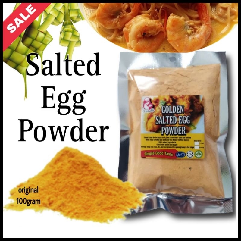 Golden Salted Egg Powder 100g Serbuk Telur Masin murah Golden Salted egg raw Salt egg