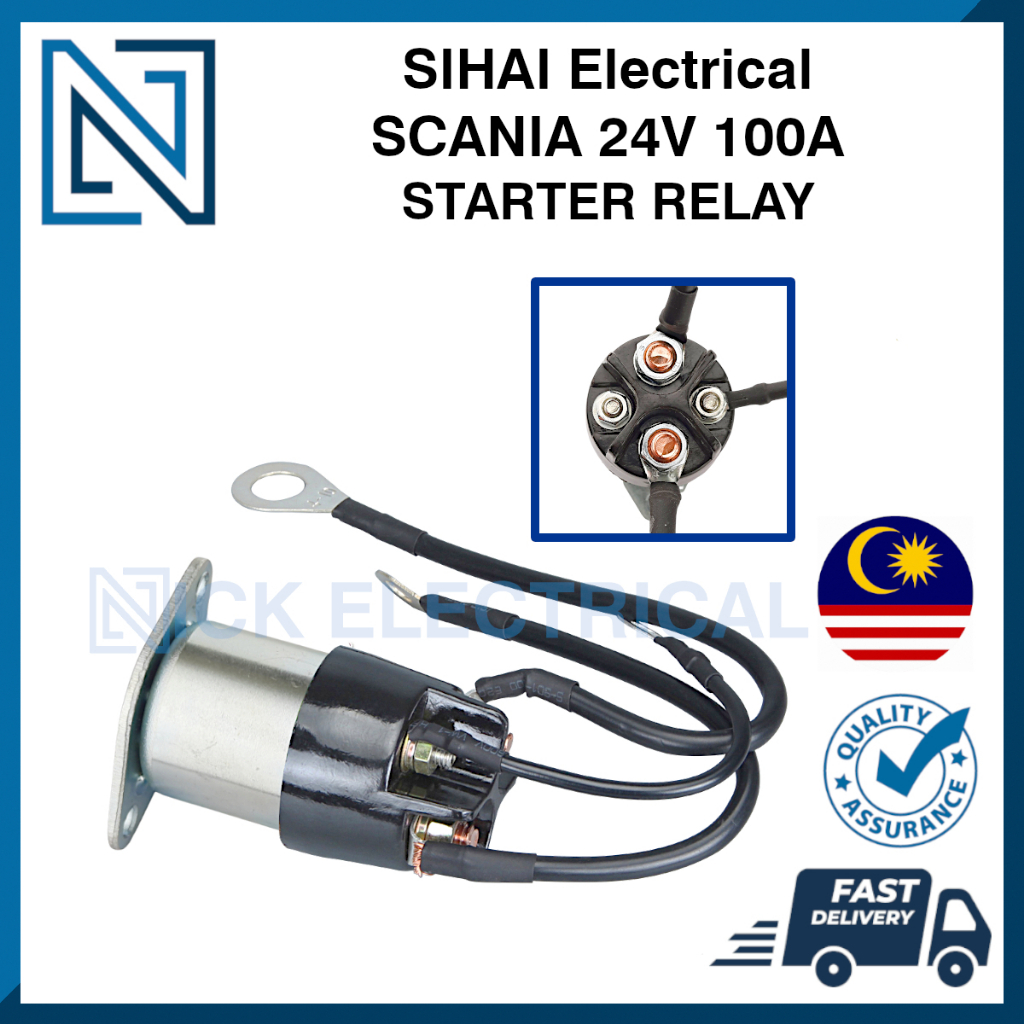 SIHAI Scania MAN DAF Mercedes-Benz Truck 24V Max.100A Starter Relay ...