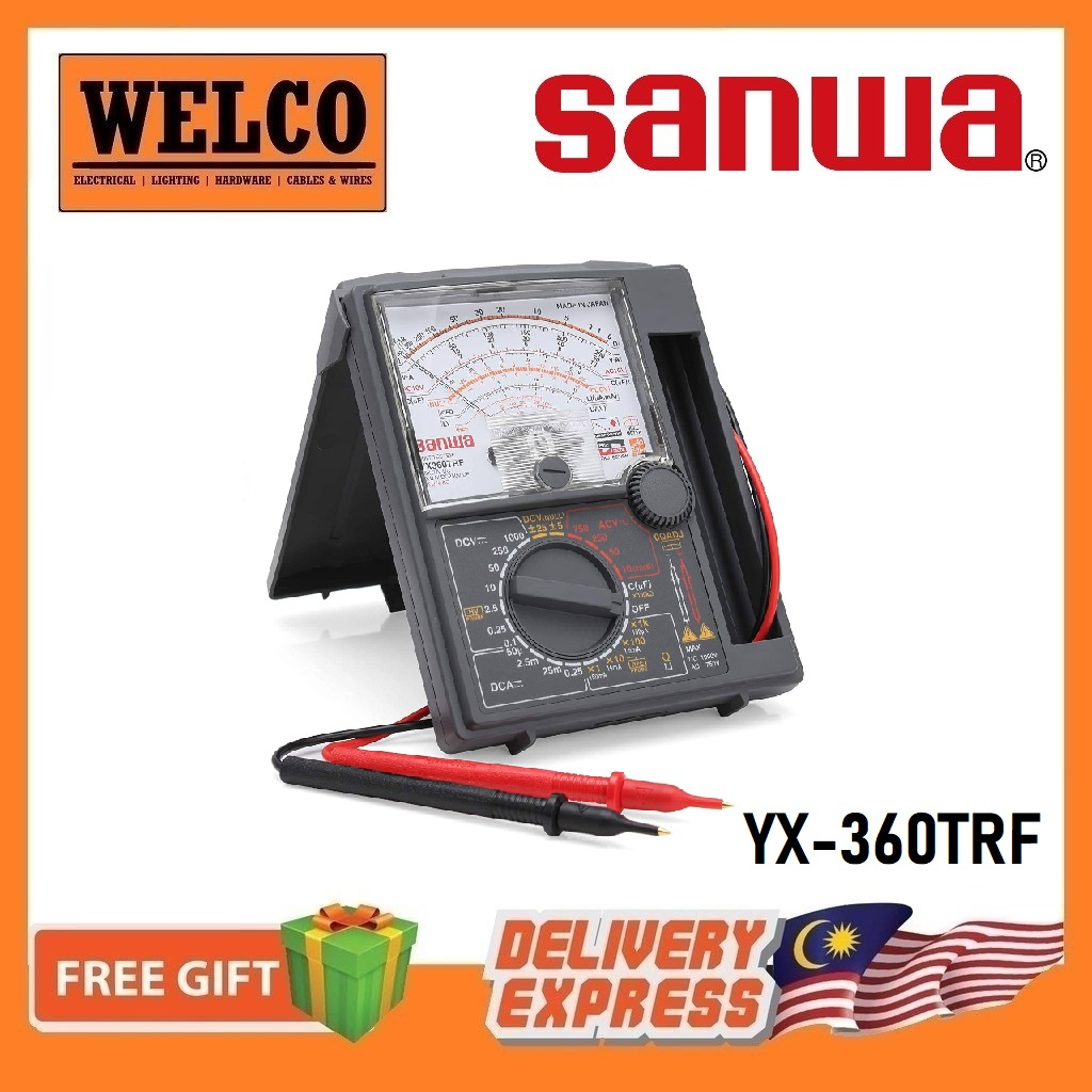 SANWA ANALOG MULTIMETER / MULTITESTER [YX360TRF] GUARANTEED 100