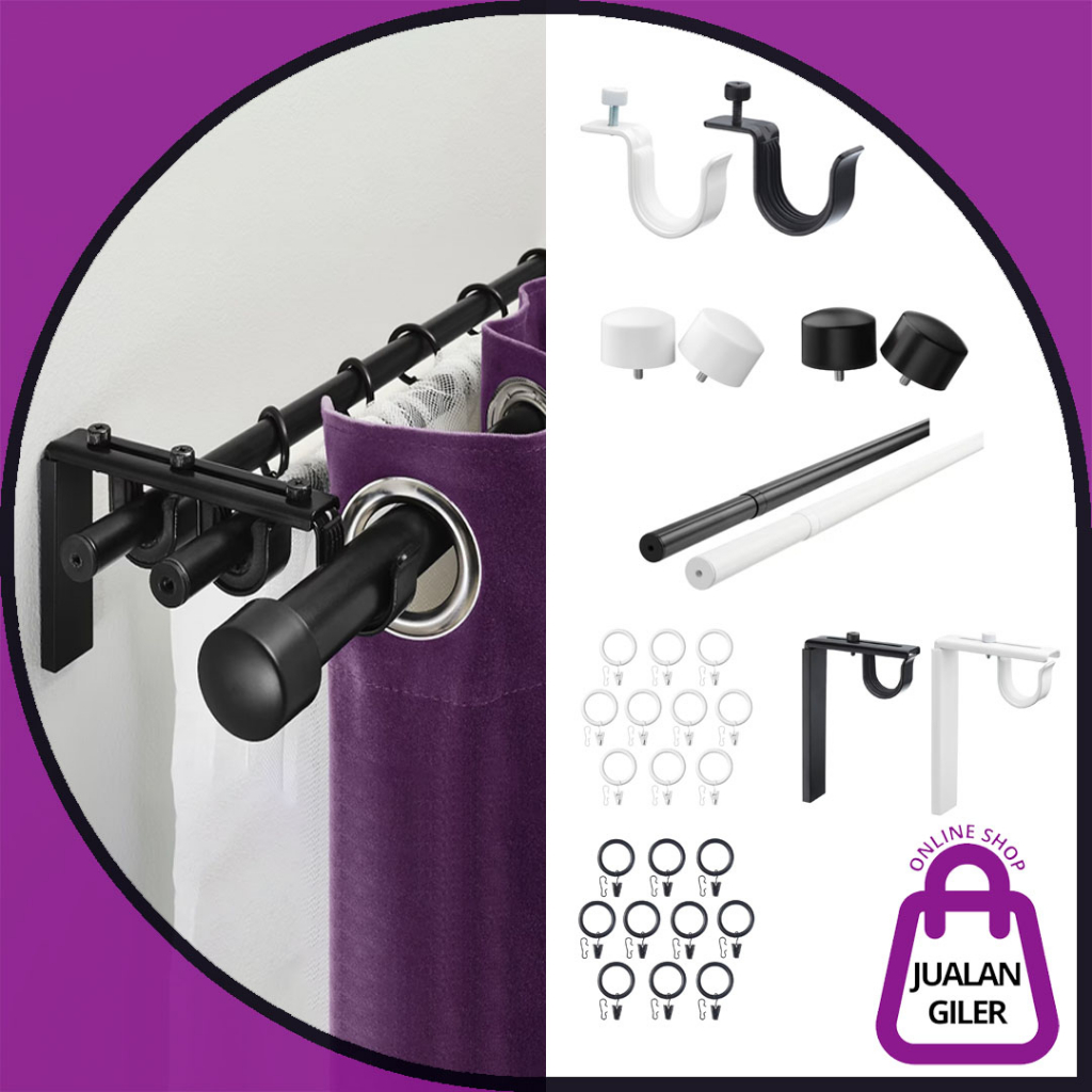 IKEA RACKA HUGAD CURTAIN ROD HOLDER CURTAIN ACCESSORIES BETYDLIG WALL