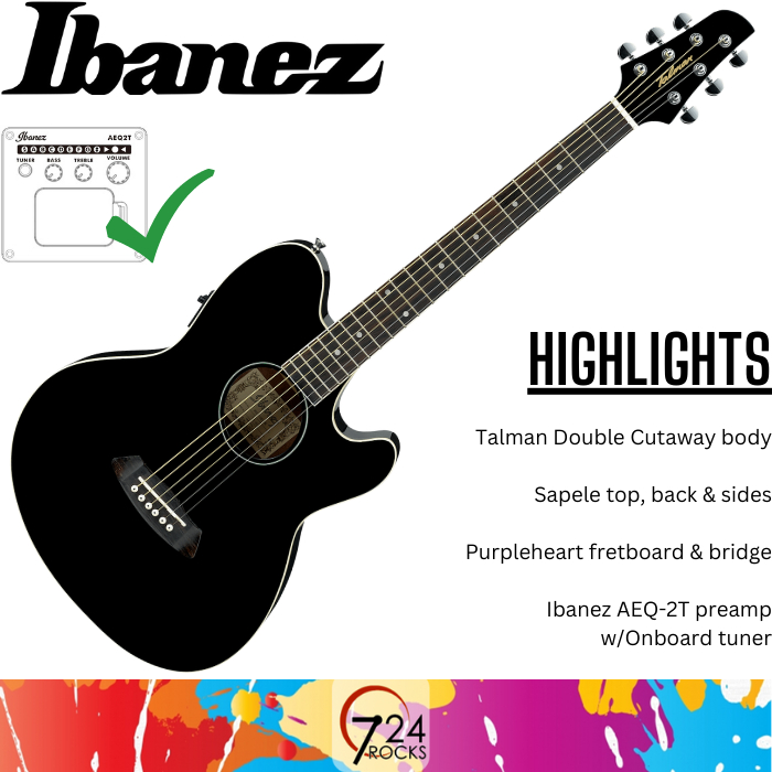 Ibanez Guitar Ibanez TCY10E Talman Series Acoustic Electric Guitar