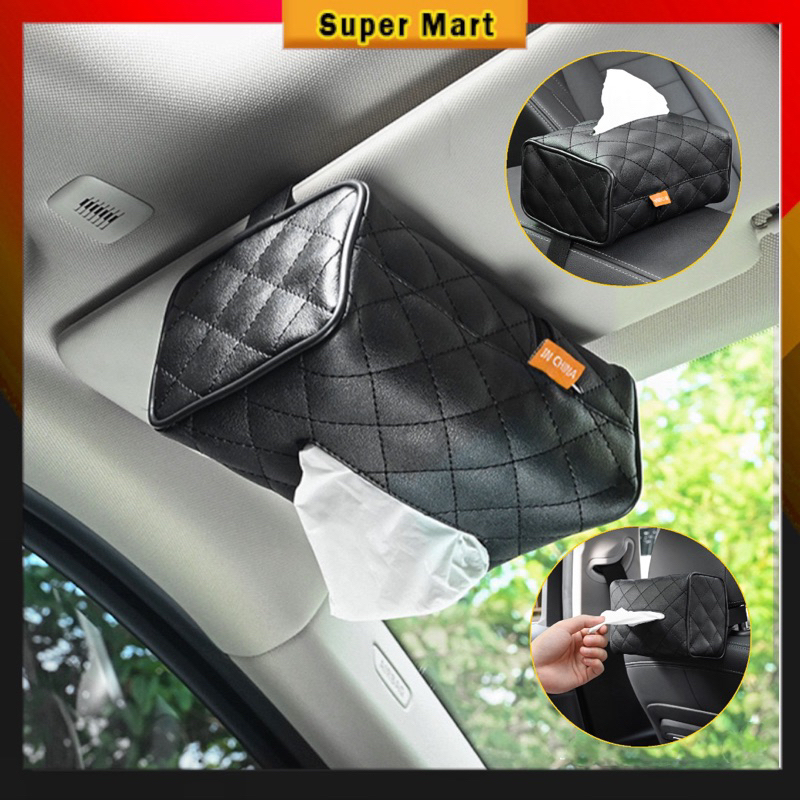 Car Tissue Box Sun Visor Hanging Tissue Box Sun Visor Holder Shopee