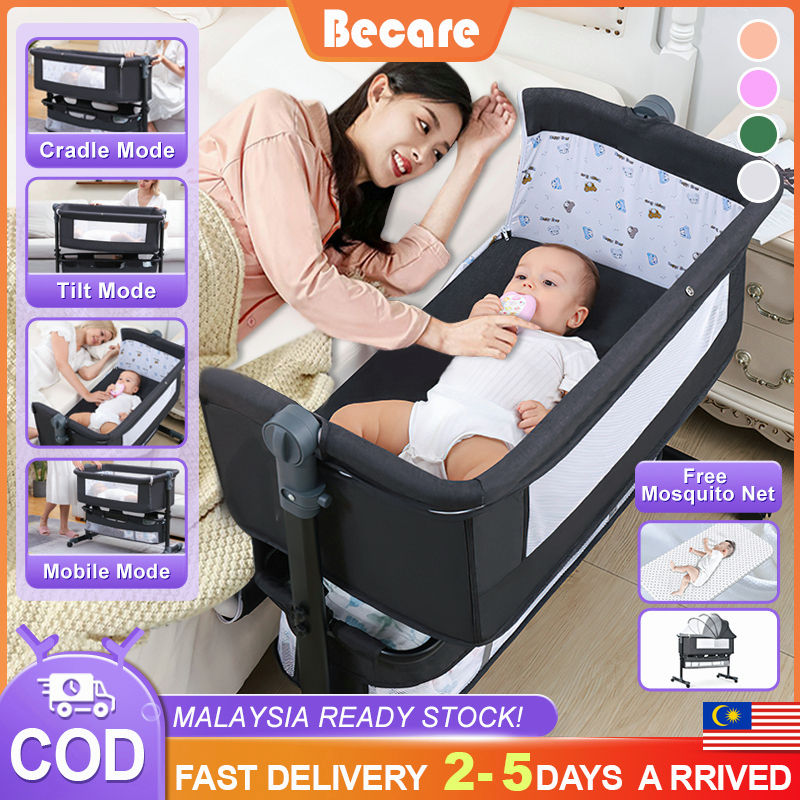 (Shiped Discounts)Baby Cot Large Size BedSide Baby Bed Baby Crib with ...