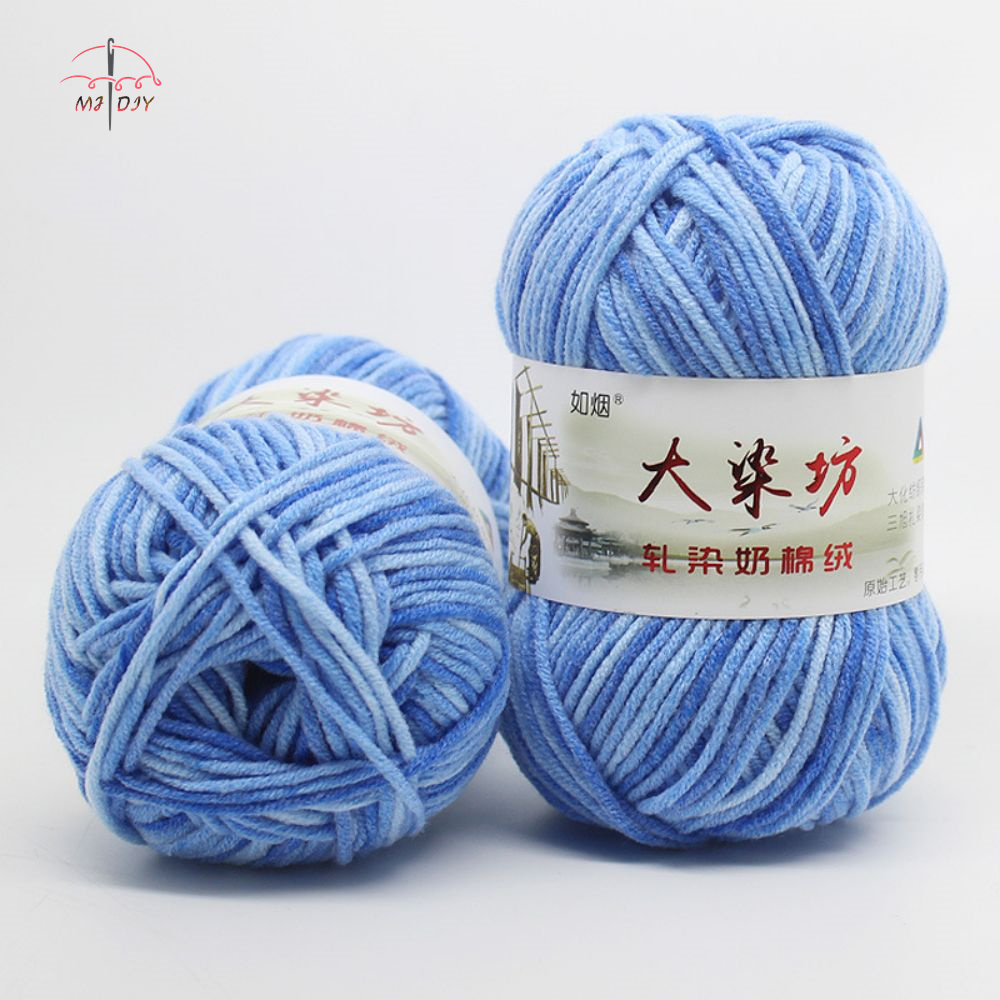 5ply Yarn(mix) Crochet Knitting Yarn 5 Ply Milk Cotton Benang Kait Yarn 