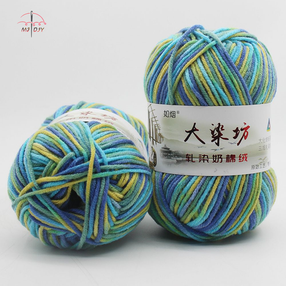 5ply Yarn(Mix) Crochet Knitting Yarn 5 Ply Milk Cotton Benang Kait/Yarn ...