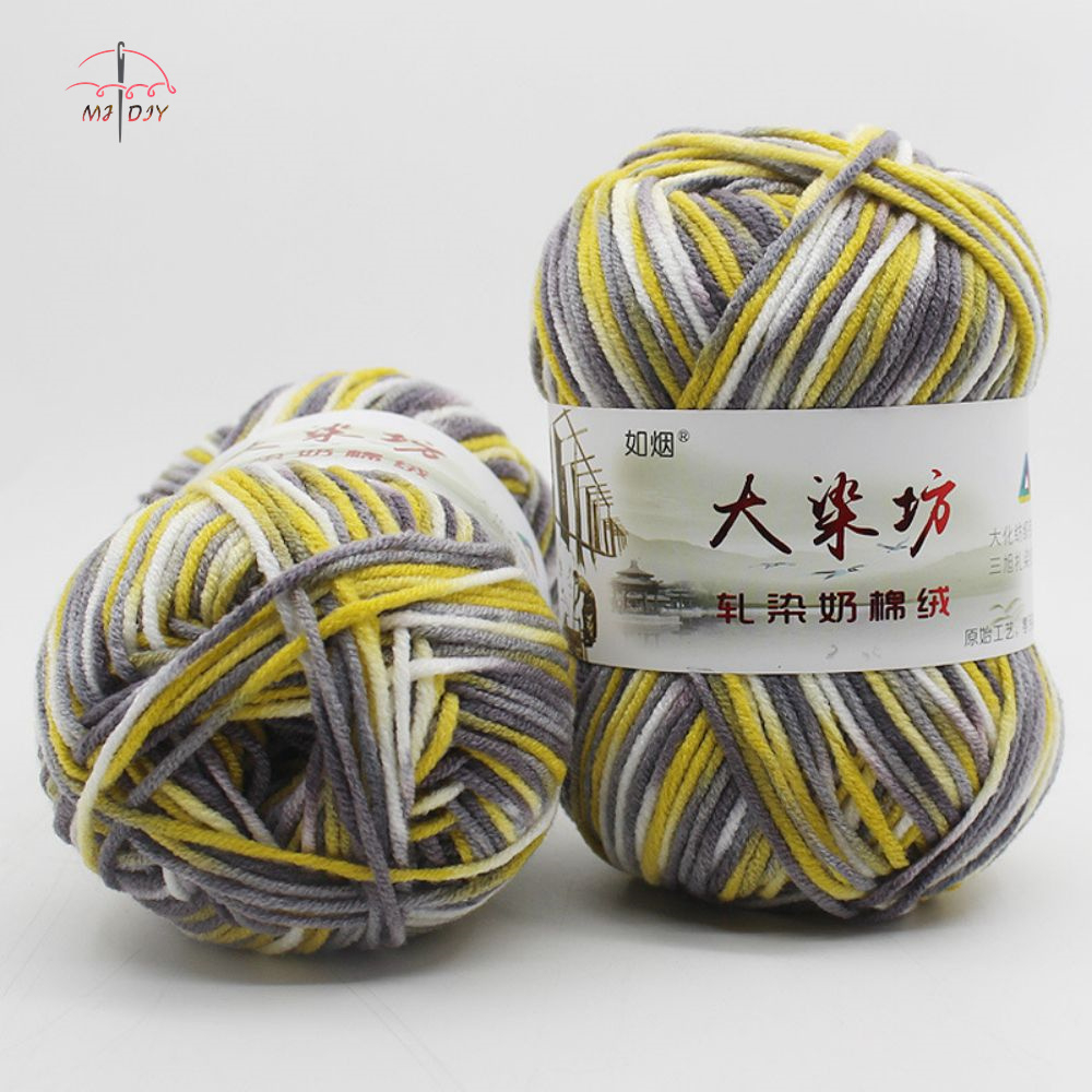 5ply Yarn(Mix) Crochet Knitting Yarn 5 Ply Milk Cotton Benang Kait/Yarn ...