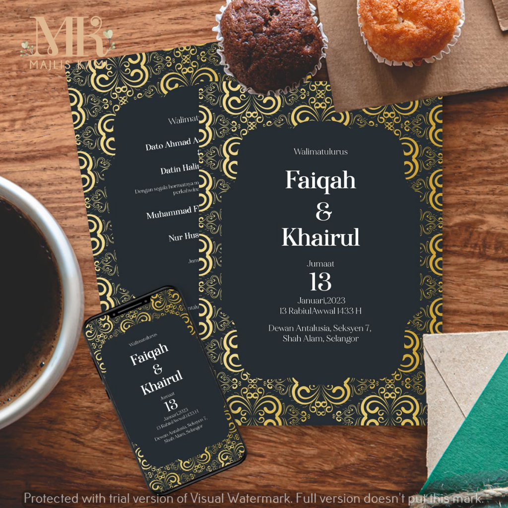 Rela CT Wedding Card Digital Kad Kahwin Digital Kad Jemputan Kahwin