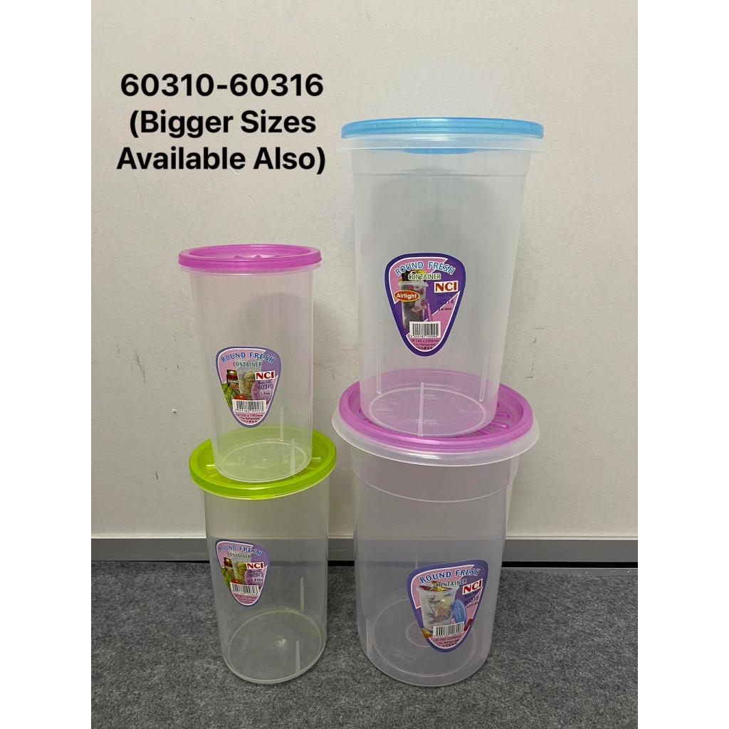 NCI 60310 60312 60314 60316 BPA-Free Plastic Round Fresh Airtight ...