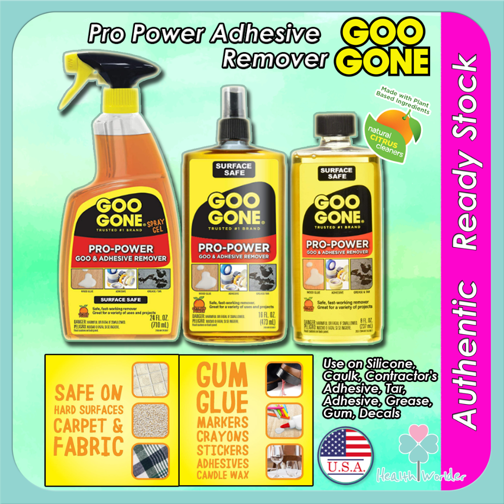 Goo Gone Pro Power Adhesive Remover Silicone Caulk Contractor's