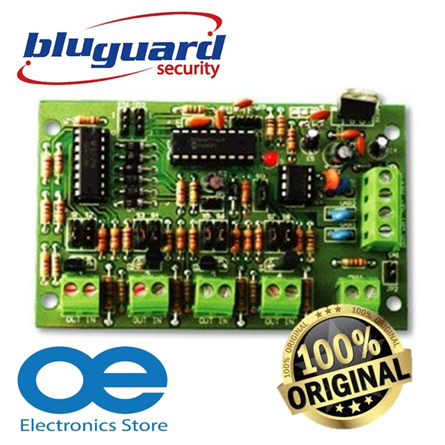 BLUGUARD BLU-HA06-SB Wired Alarm 1 Way Home Automation Module With ...