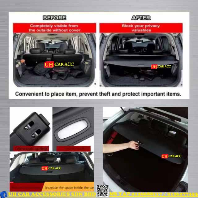 PERODUA ALZA 2009-2021 REAR TRUNK BOOT RETRACTABLE COVER | Shopee Malaysia