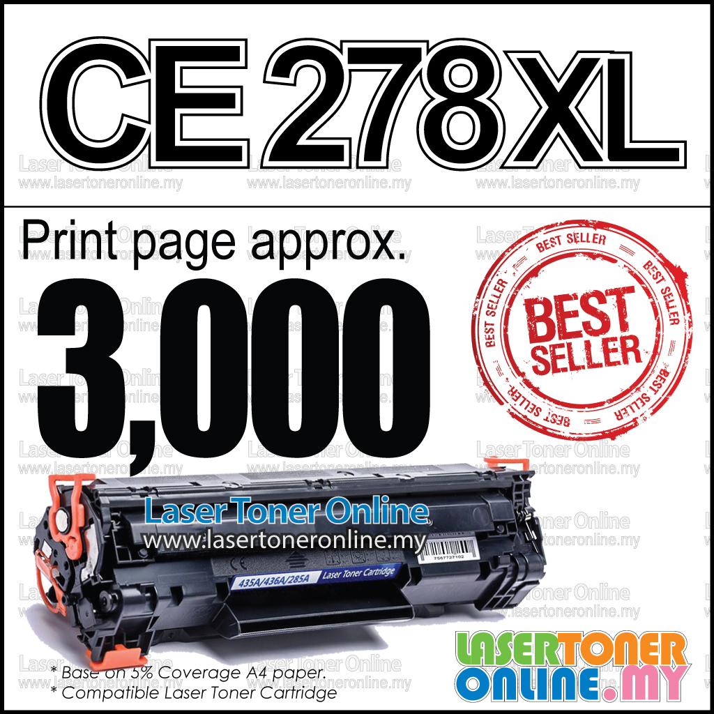 PREMIUM Compatible H* CE278A H*78A CE278 for H* LaserJet Pro M1536 ...