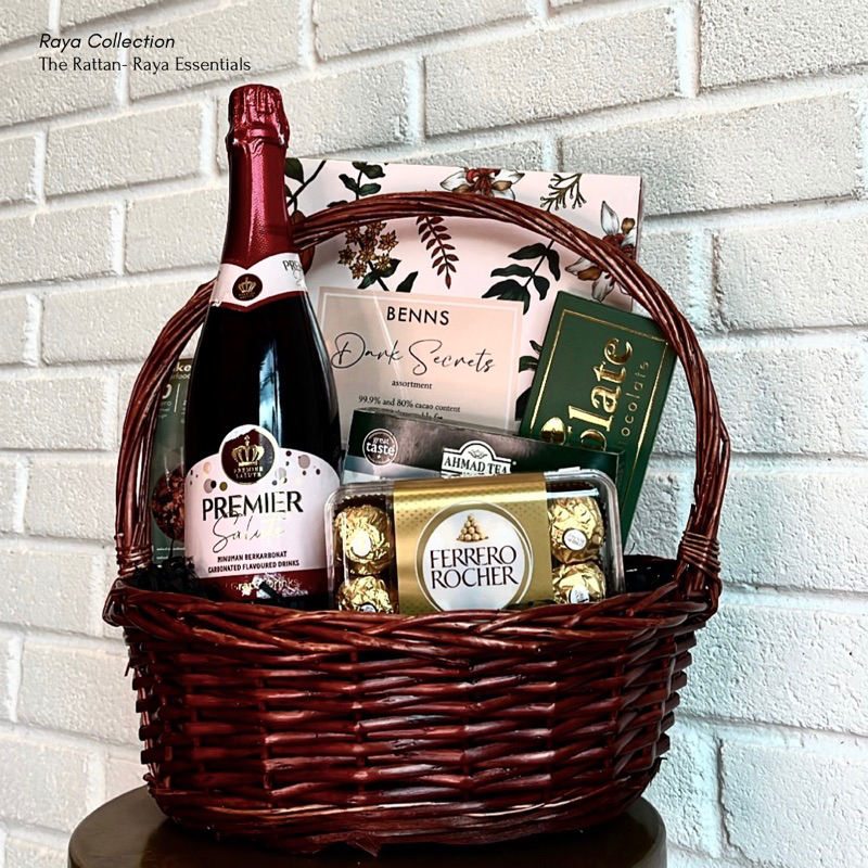 NEW HAMPER RAYA LUXURIOUS GIFT CHOCOLATE FERRERO ROCHER VAN HOUTEN KUIH ...