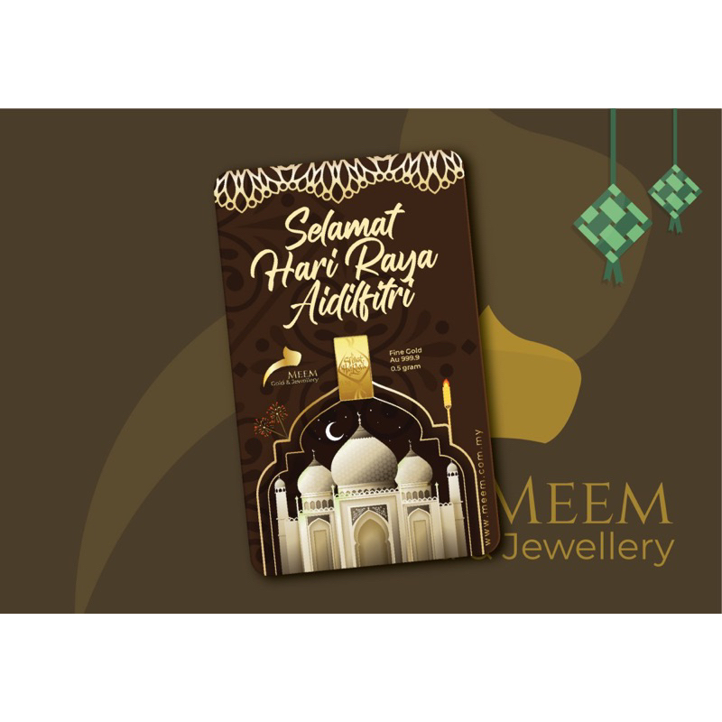 0.5g gold bar card (Meem Gold) Shopee Malaysia