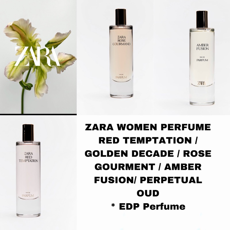 ZARA Women Perfume | Red Tempation / Golden Decode / Rose Gourment ...