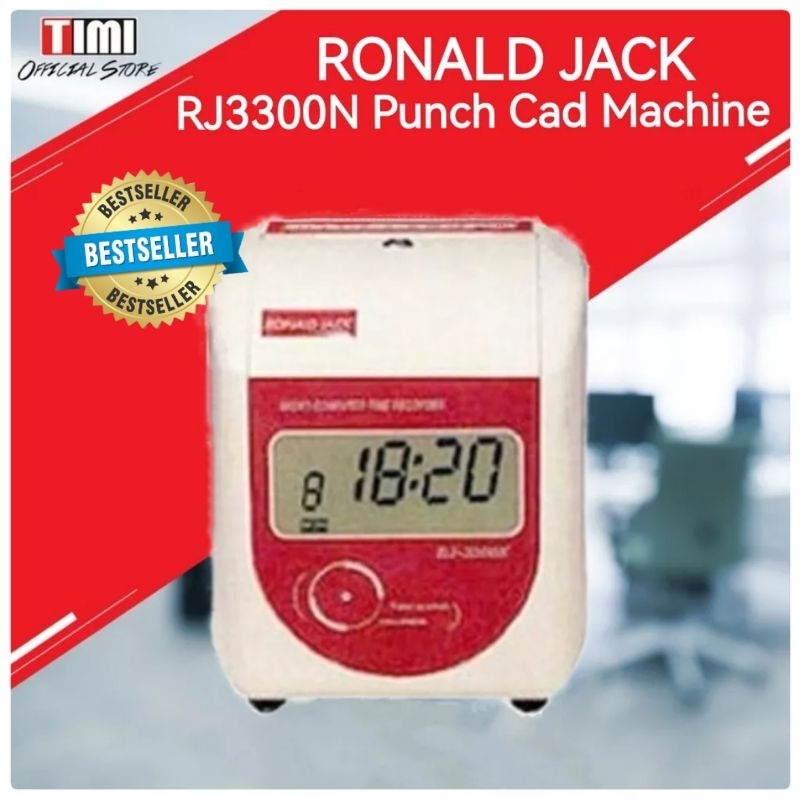RONALD JACK RJ3300 Punch Card Machine RJ3300N Time Recorder *TAIWAN