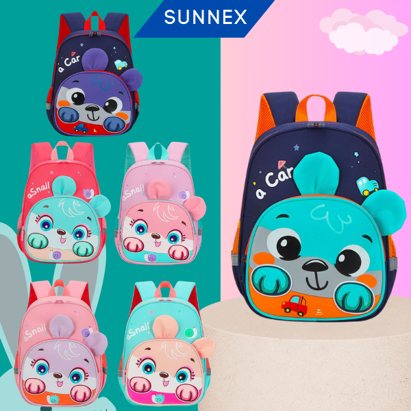 READY STOCK Kindergarten Cute Cartoon School Bag Preschool Bag Beg