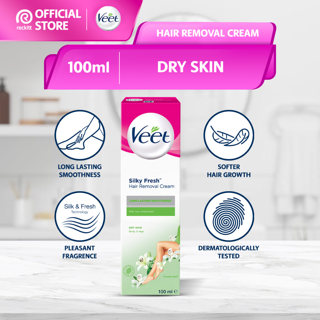 Veet Cream Dry Skin (100ml) Shopee Malaysia