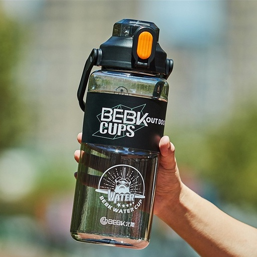 BEBK Large Capacity fitness plastic water bottle outdoor sports Bekas ...