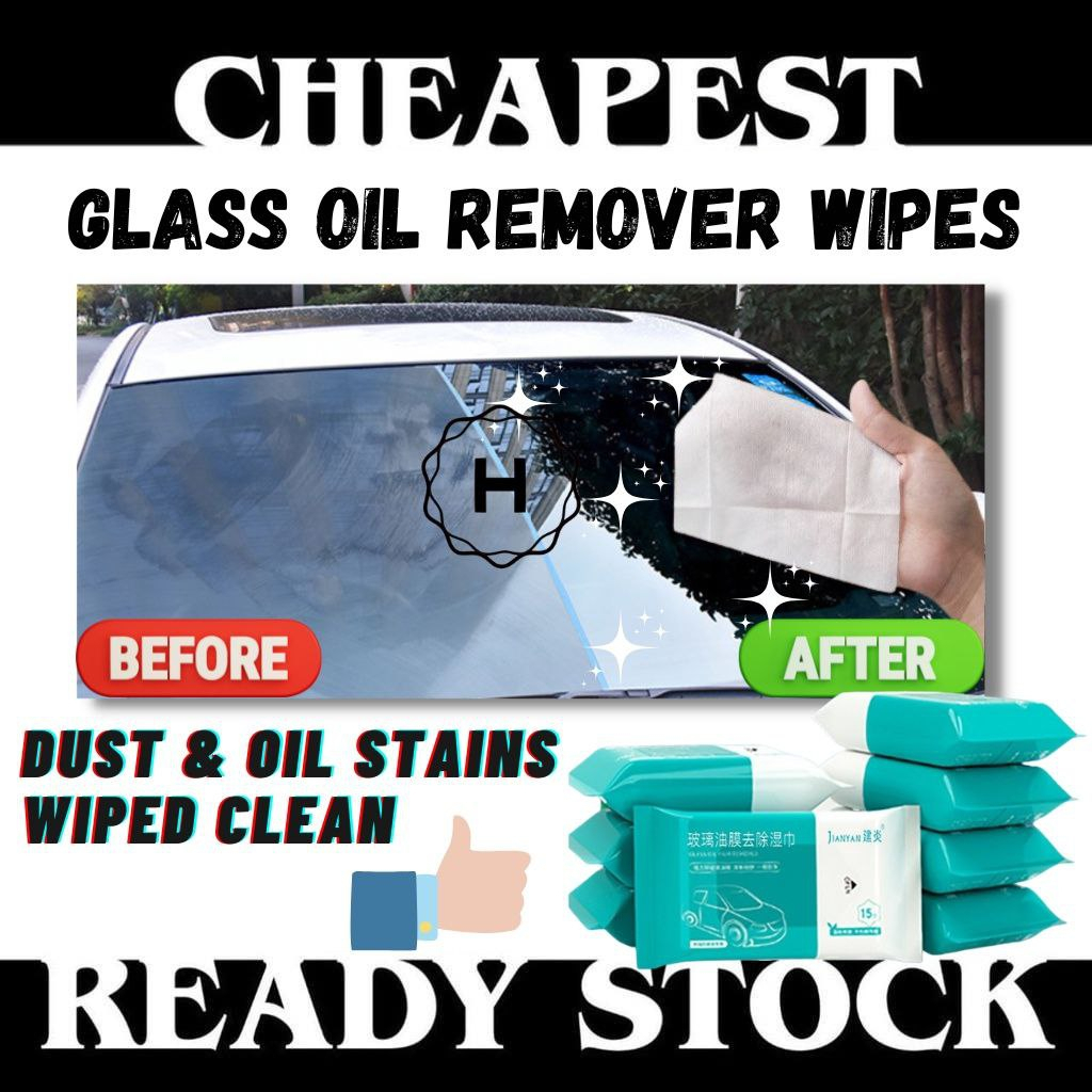 [80PCS] Car glass degreasing film wipes to remove oil film cleaning