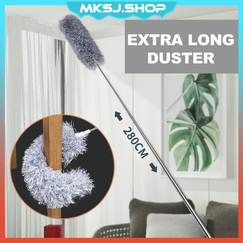 280CM Extra Long Handle Duster Cleaning Tool Extendable Bendable