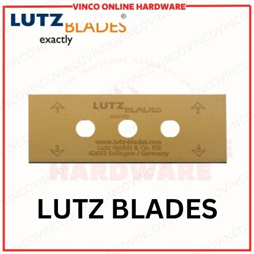 Original Lutz Blades Exactly 3 Holes Made in Germany Square End Carbon Steel 200Pcs/Box Shopee
