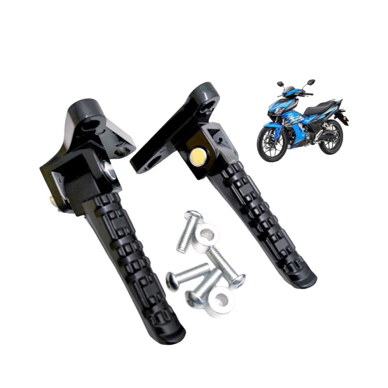 Racing Rear Footrest With Bracket Bar Set Honda Rs150 Rsx150 Winner X Shopee Malaysia 0476