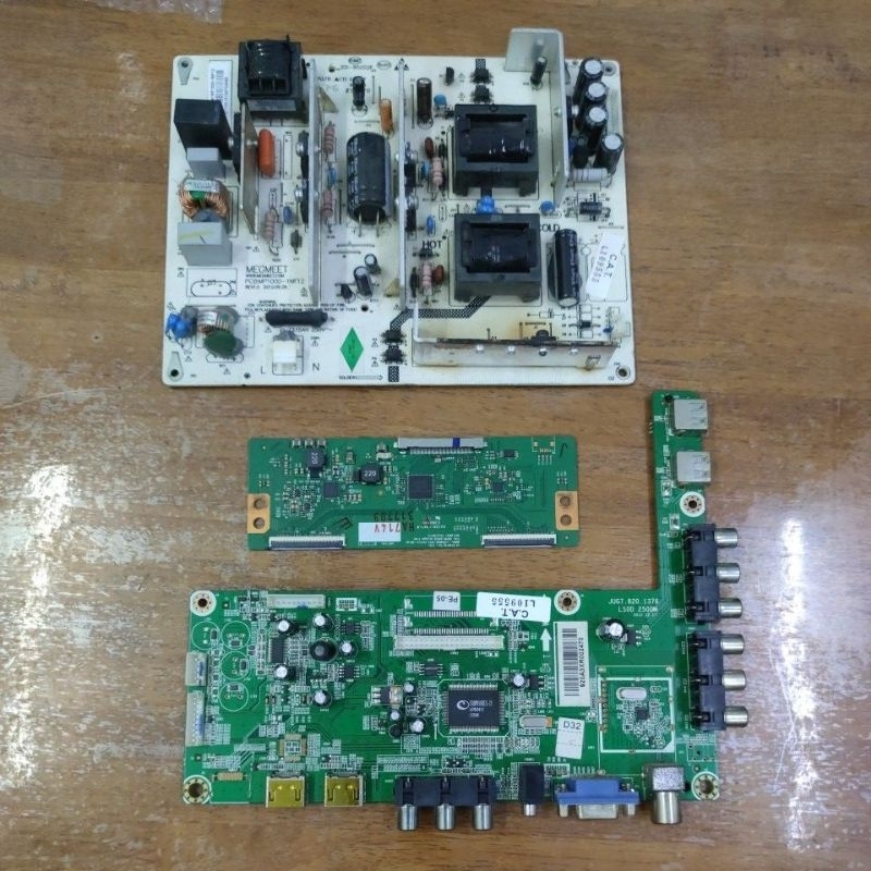 SINGER TV TLE422 POWER BOARD, MAIN BOARD, T-CON BOARD (used) | Shopee ...