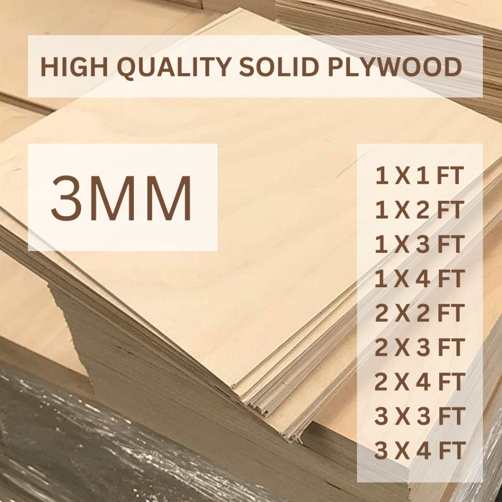 JM PlyWood 3mm Papan Kayu Timber Panel Wood kayuBoard Sheet ...