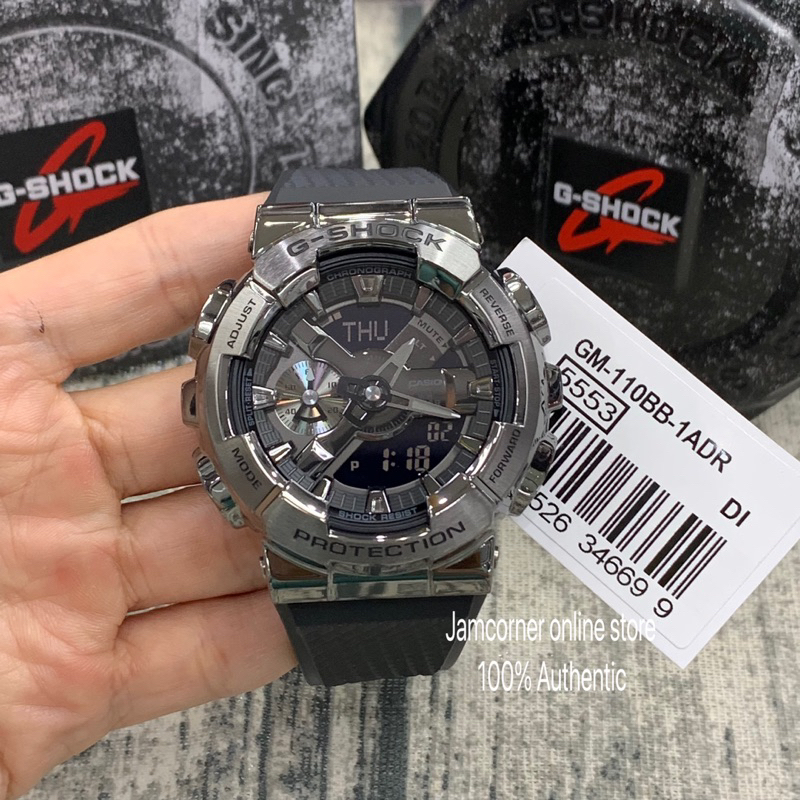 New 100 Authentic Casio G Shock Gm 110bb 1a All Black Shopee Malaysia