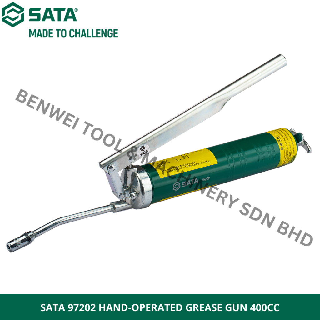 SATA 97202 HANDOPERATED GREASE GUN 400CC / MANUAL GREASE PUMP / HAND