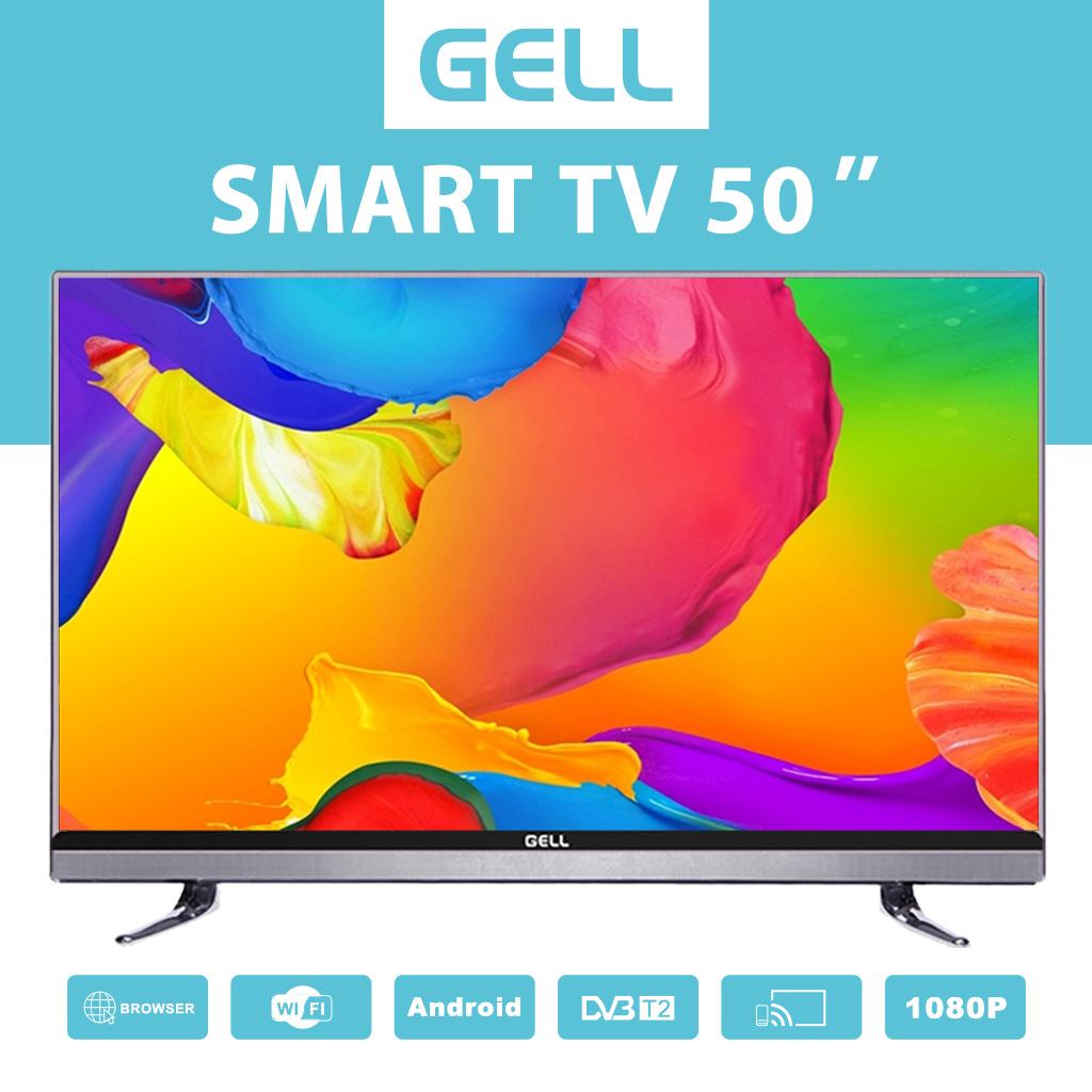 Gell Smart Tv 50 Inch 4k Uhd Led Tv Powered By Android Os 90 With