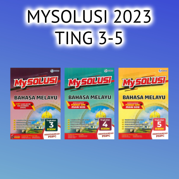 BUKU KERJA / LATIHAN 2023 MYSOLUSI BAHASA MELAYU TINGKATAN 35  Shopee