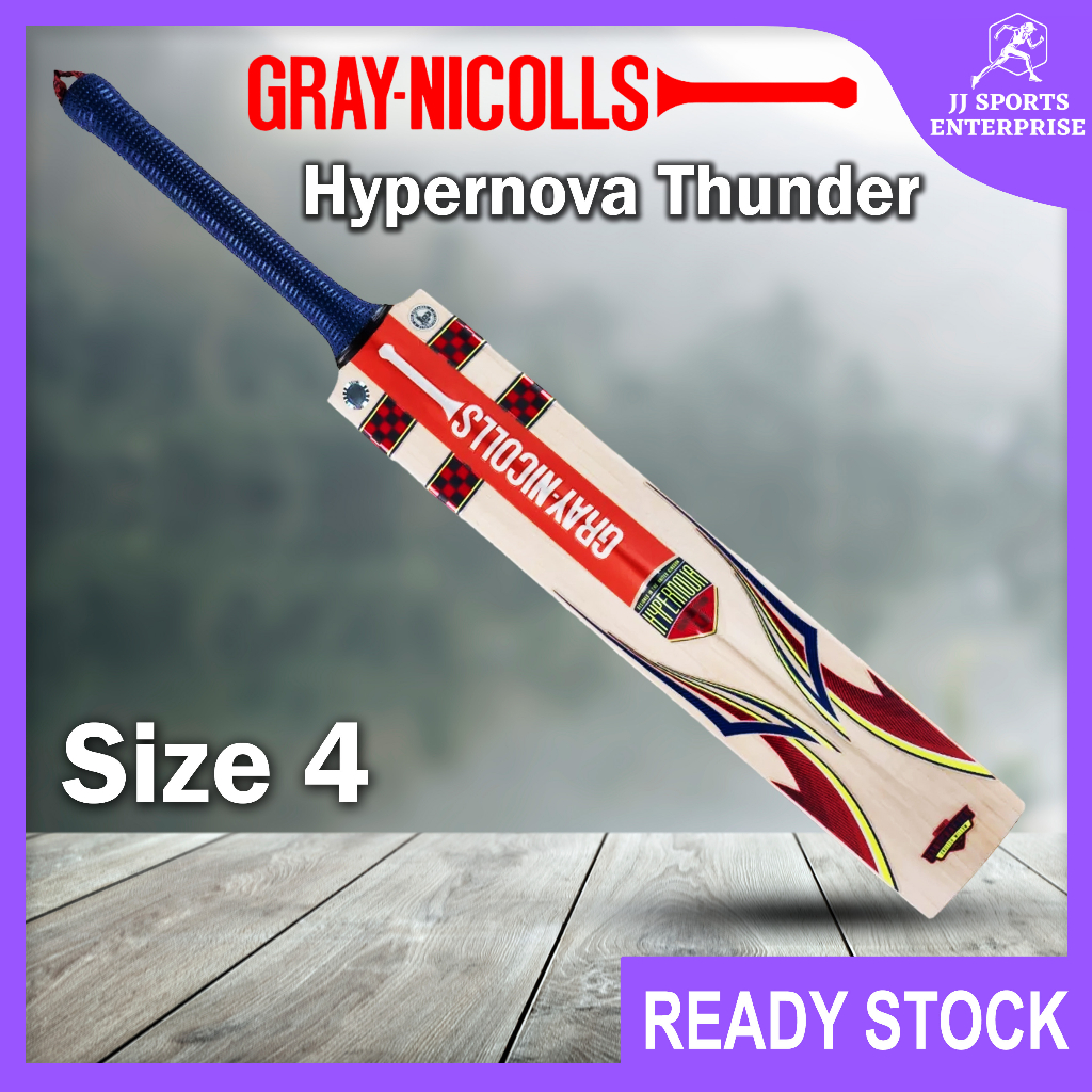 Gray Nicolls Hypernova Thunder Cricket Bat (Size 4) Bat Kriket Shopee