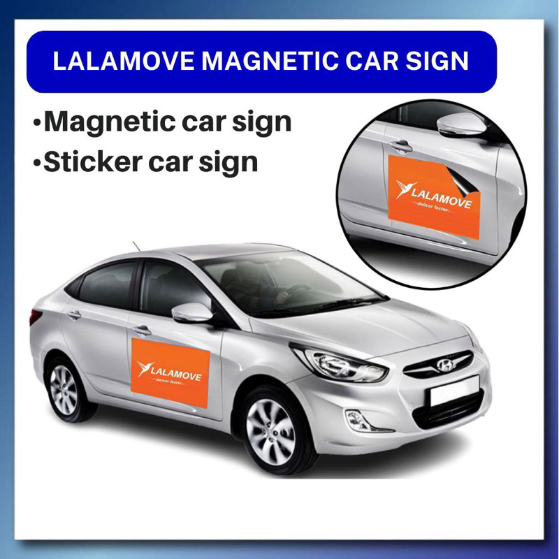LalaMove Car Sign / Sticker Car Sign Size Shopee Malaysia