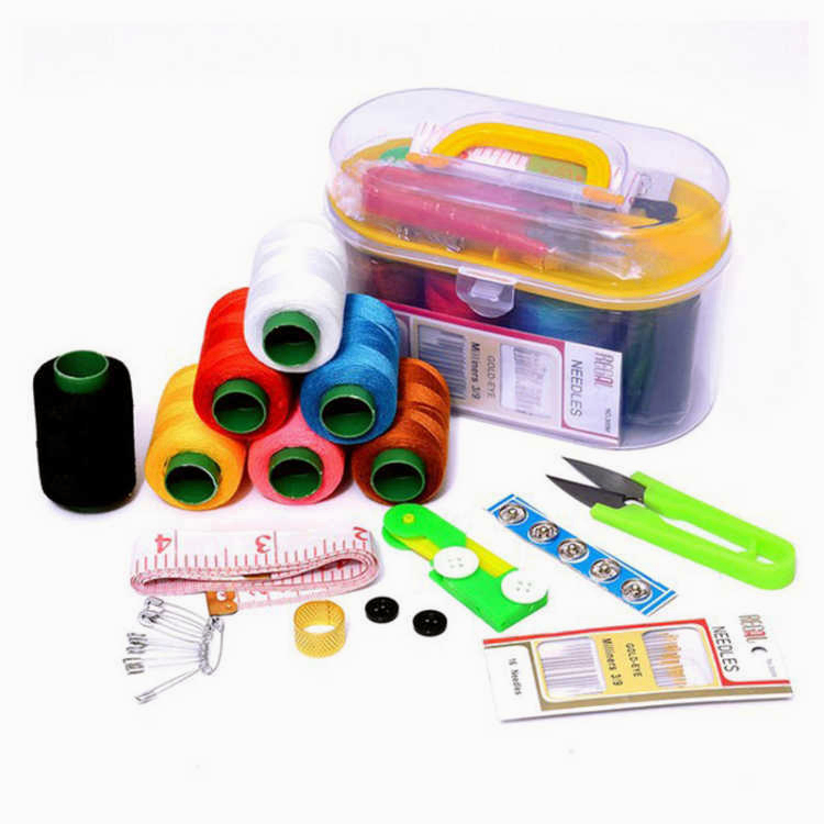 [Home Needle and Thread Box 46 Piece Set] Mini Portable Home Needle and ...