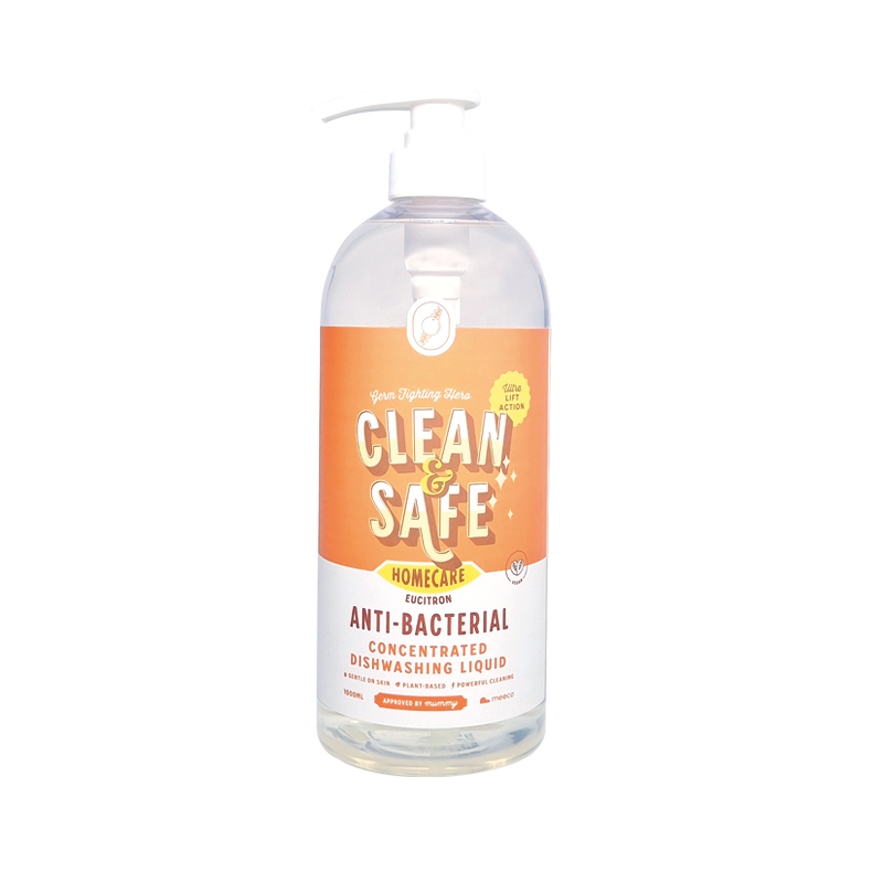 Clean & Safe Antibacterial Concentrated Dishwashing Liquid (1L
