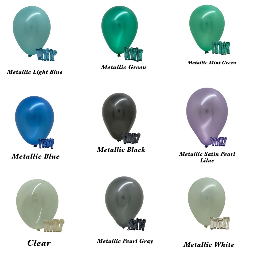 5INCH METALLIC LATEX RM3.70 Per 10PCS Colourful Round Balloons | Shopee ...