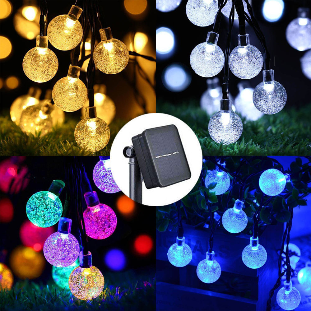 Lampu Raya Kelip Waterproof Led Fairy String Light 12m Lampu Solar ...
