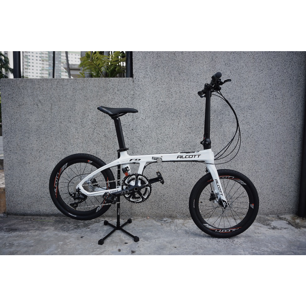 Alcott Z1 Carbon Folding Bike Shimano 105 R7000 2x11 Shopee Malaysia