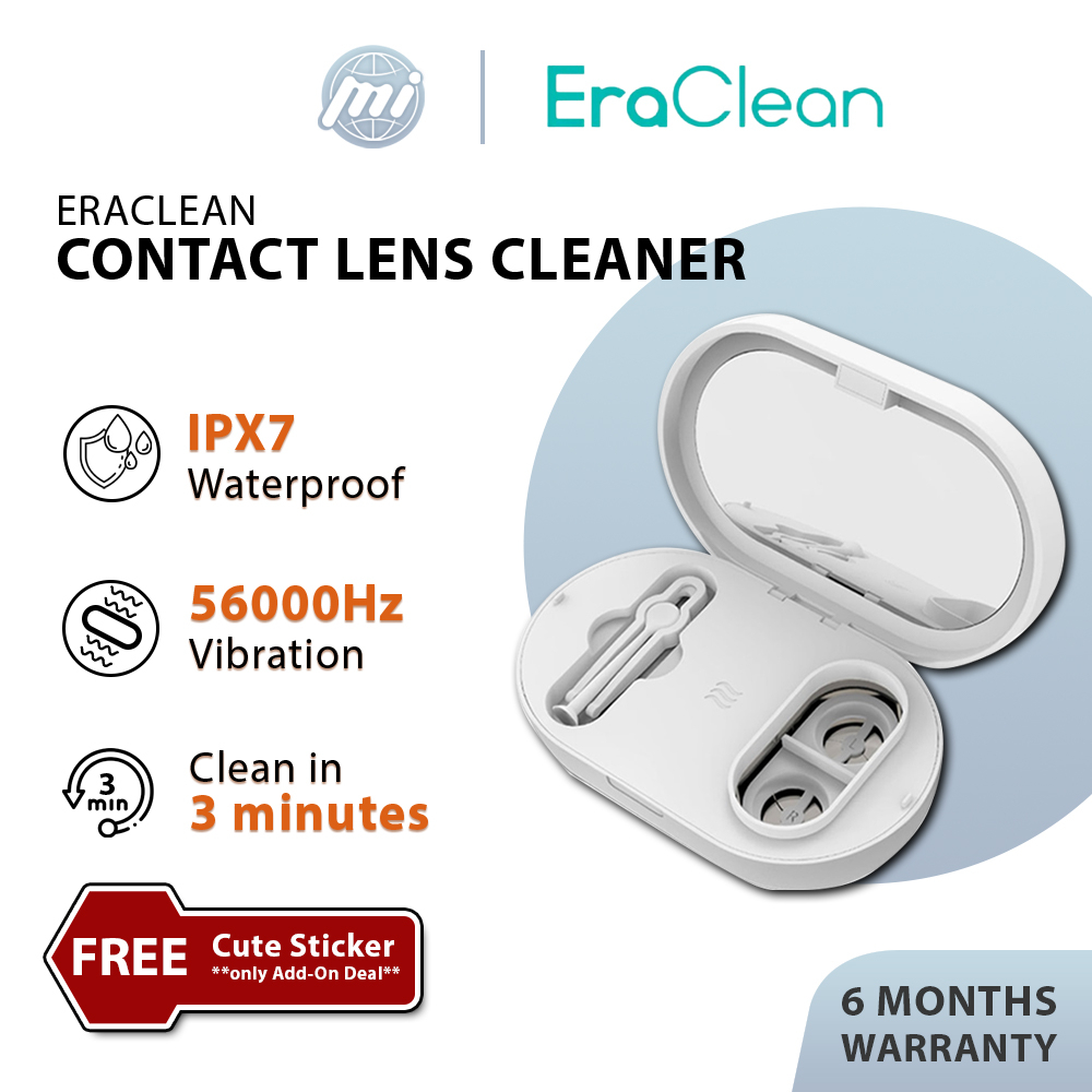 EraClean Contact Lenses Cleaner Ultrasonic Cleaning Machine 56000 Times
