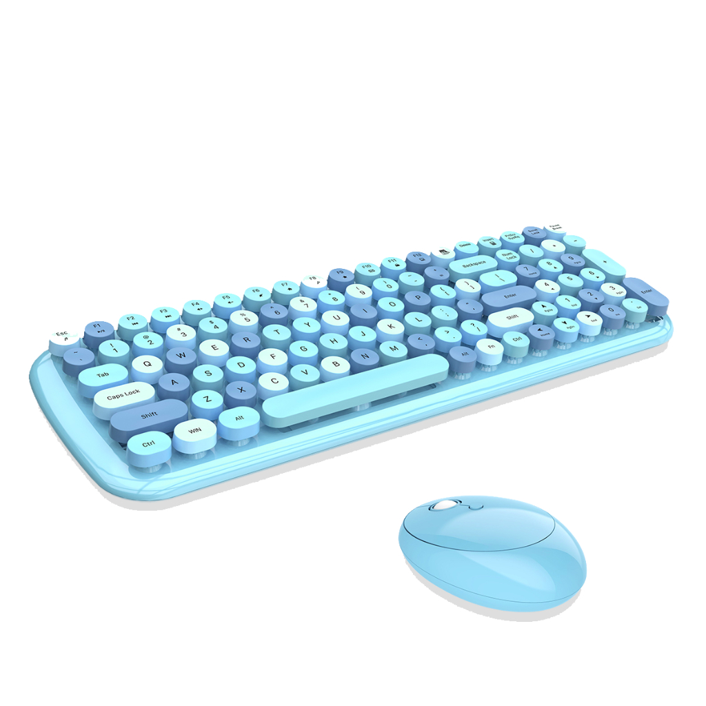 MOFII Sweet Wireless Keyboard Mouse Set Office PC Typo Gift Laptop ...