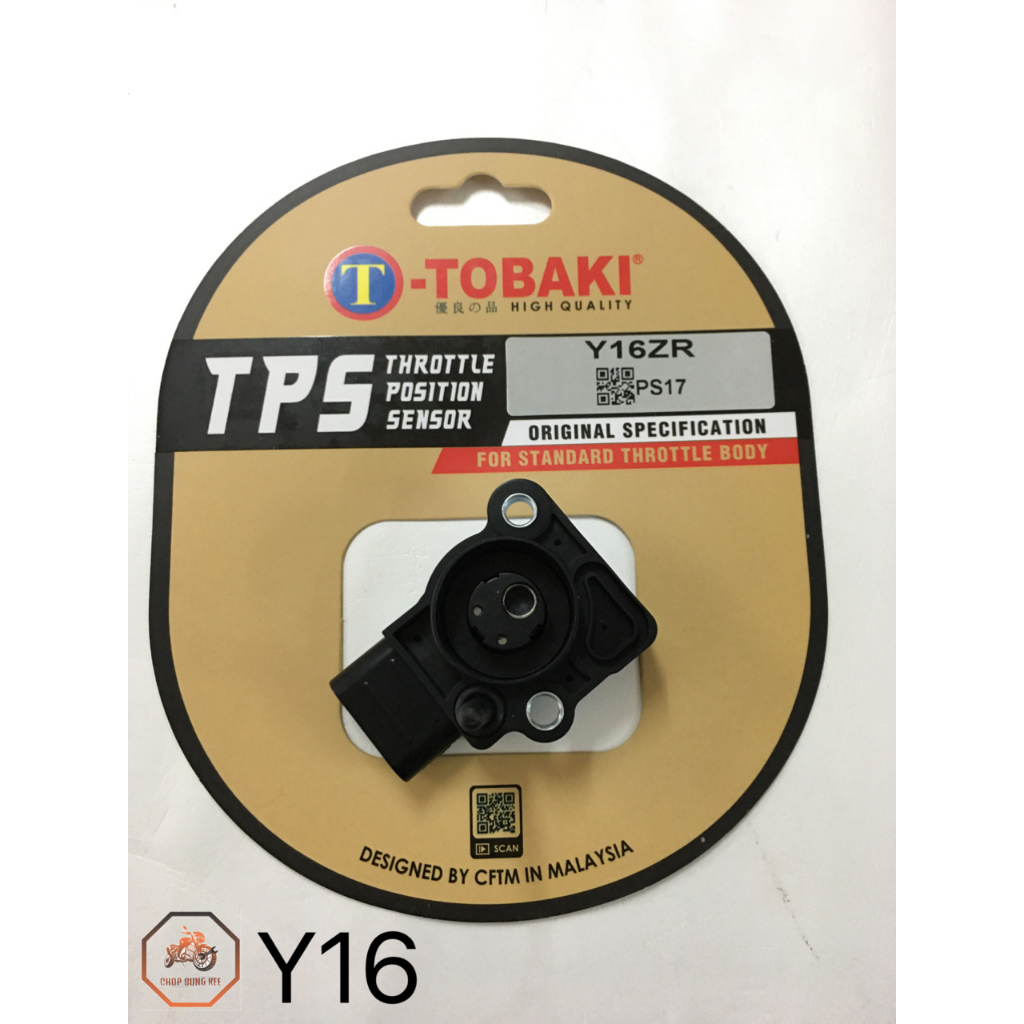 TPS SENSOR /THROTTLE POSITION SENSOR STD TOBAKI FOR YAMAHA Y16/Y16ZR ...