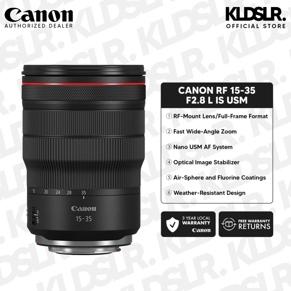 [READY STOCK] Canon RF 15-35mm F2.8L IS USM Lens (Canon Malaysia ...