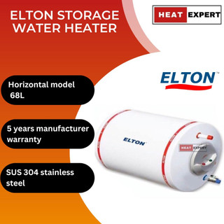 ELTON Horizontal Electric Storage Water Heater 14L (3 gals) - 32L (7 gals)  with stainless steel tank | Shopee Malaysia