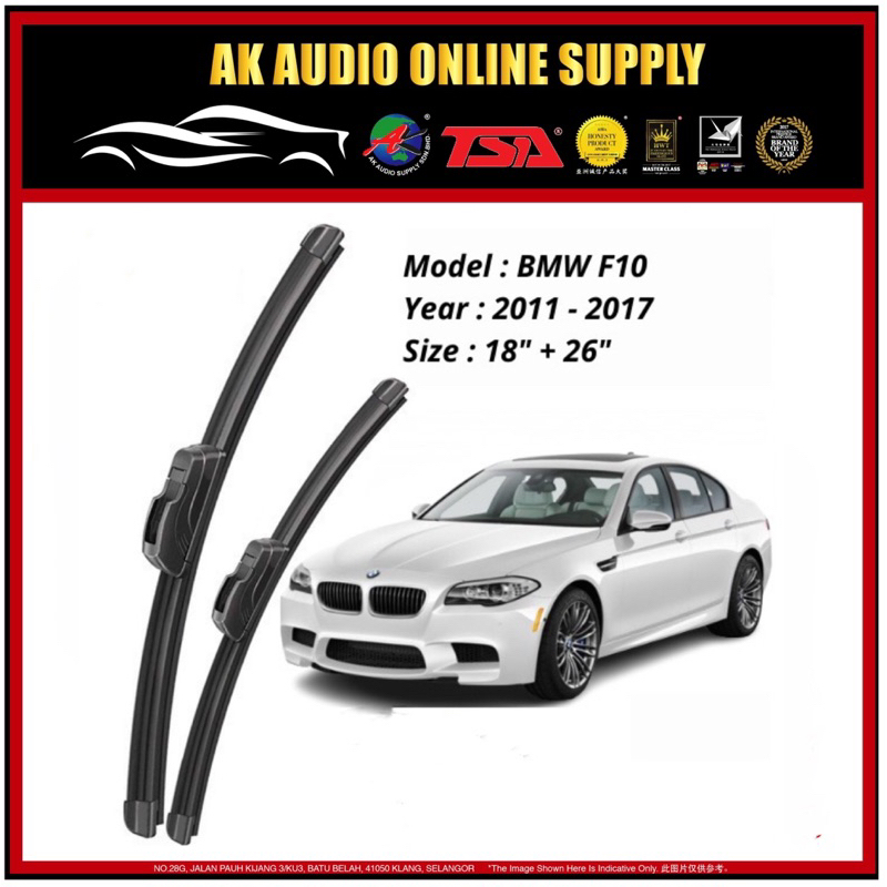 [ 1 Pair ] BMW 5 Series F10 2011 2017 OEM Wiper Blade Windscreen 18